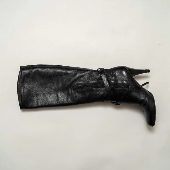 Miu Miu Knee High Kitten Heel Boots - Picture 13 of 15